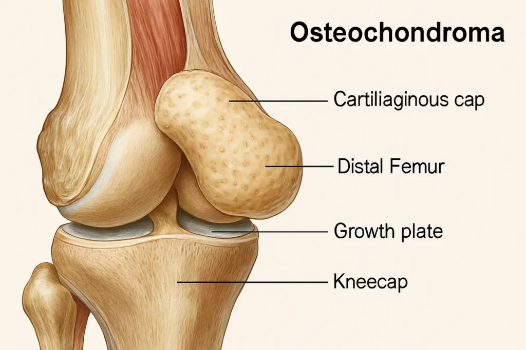 Principal diferencia de un osteocondroma-clinica de traumatologia quirurgica