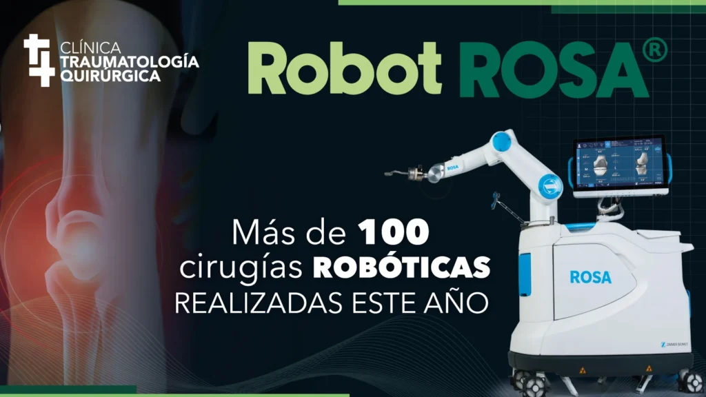 100 cirugias - robot rosa- clinica de traumatologia quirurgica