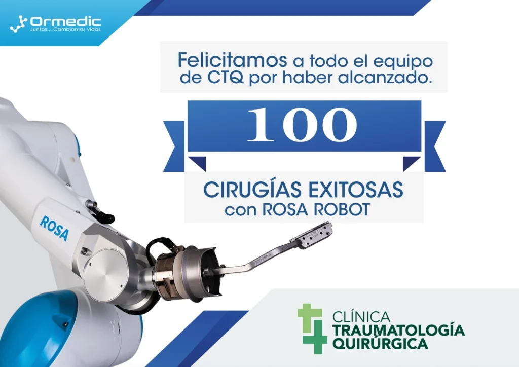 Clínica de Traumatología Quirúrgica | cirugía con robot rosa,operación con robot rosa,robot ROSA®,prótesis de cadera y rodilla,cirugía robótica ortopédica cirugia robotica con rosa - certificado más de 100 cirugías realizadas